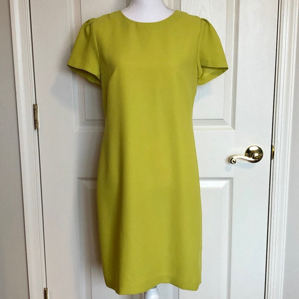 Banana Republic Chartreuse Sheath Dress